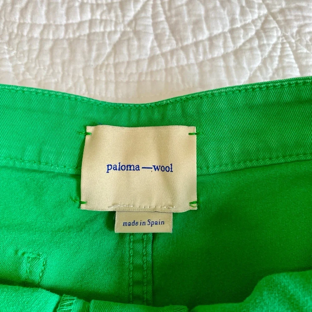Paloma Wool Margherita wide leg high waist Green  pants 8